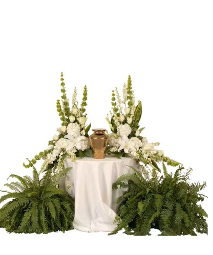 Beloved Memorial Urn Arrangement –  North Star Blooms, Roseville MN