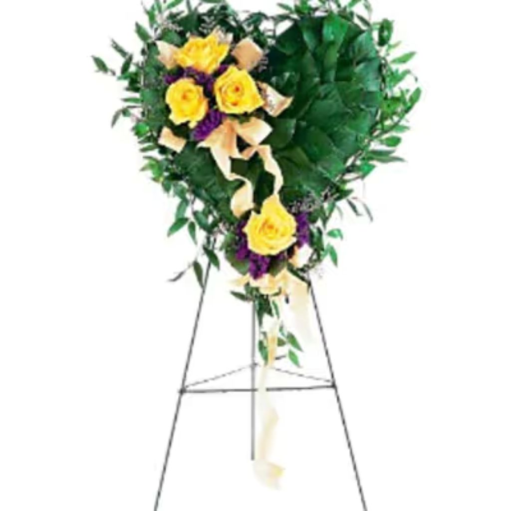 Yellow Rose Friendship Heart
