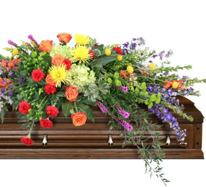 Heartfelt Rhapsody Casket Spray –  North Star Blooms, Roseville MN