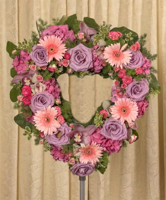 Soft Colored Open Heart