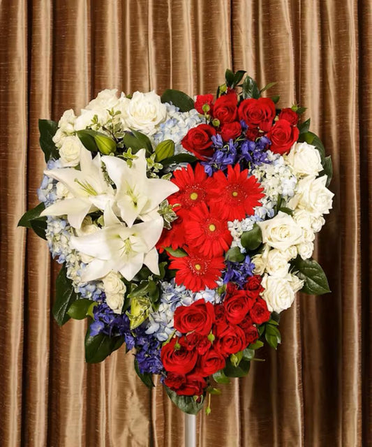 Patriotic Solid Heart