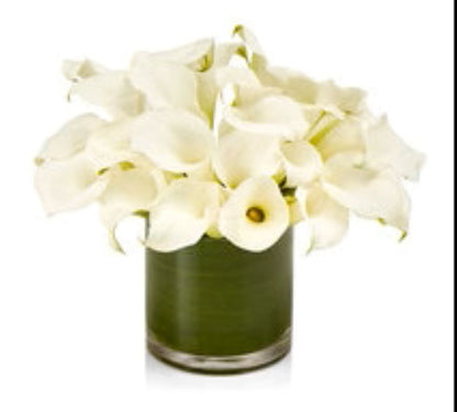 White Calla Lily Cylinder –  North Star Blooms, Roseville MN