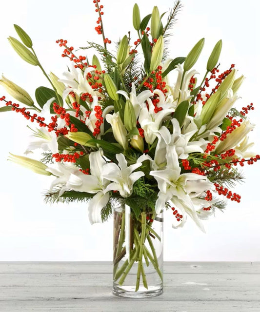 Christmas White Mountain Lilies