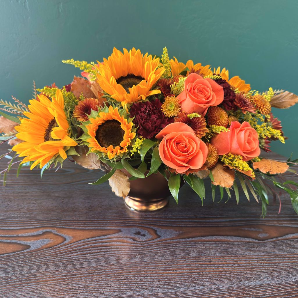 Autumn Light Centerpiece –  North Star Blooms, Roseville MN