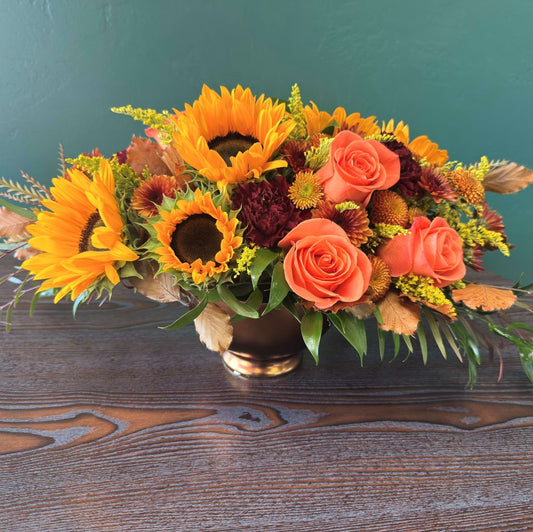 Autumn Light Centerpiece –  North Star Blooms, Roseville MN