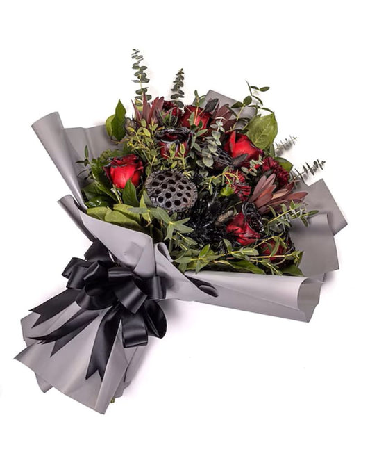 Gothic Garden Handtied Bouquet  ( NOT IN VASE) –  North Star Blooms, Roseville MN
