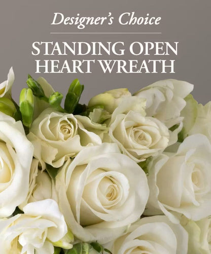 Standing Open Heart Wreath Designer's Choice
