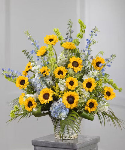 Sunflower Garden Sympathy Basket