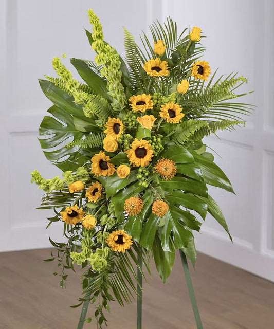 Sunflower Garden Sympathy Spray –  North Star Blooms, Roseville MN