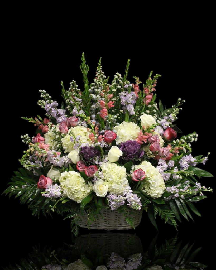 Blanc Amethyst Sympathy Basket
