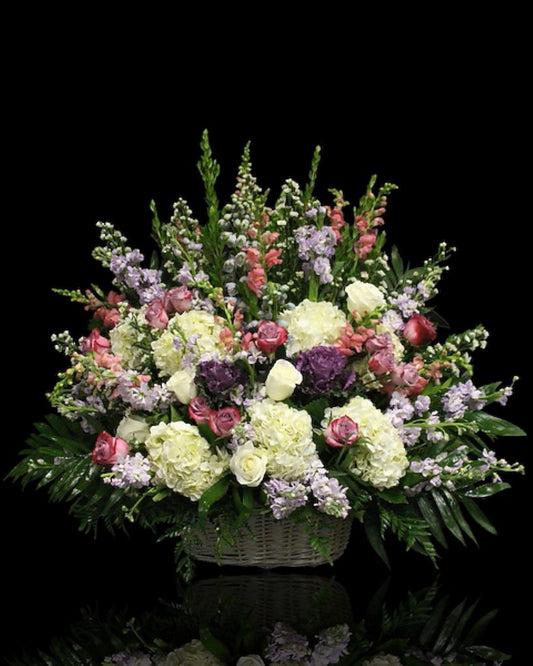 Blanc Amethyst Sympathy Basket