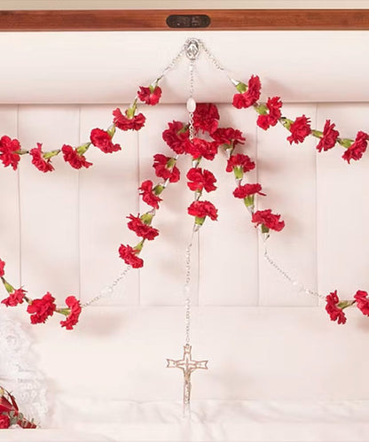 Classic Carnations Casket Rosary –  North Star Blooms, Roseville MN