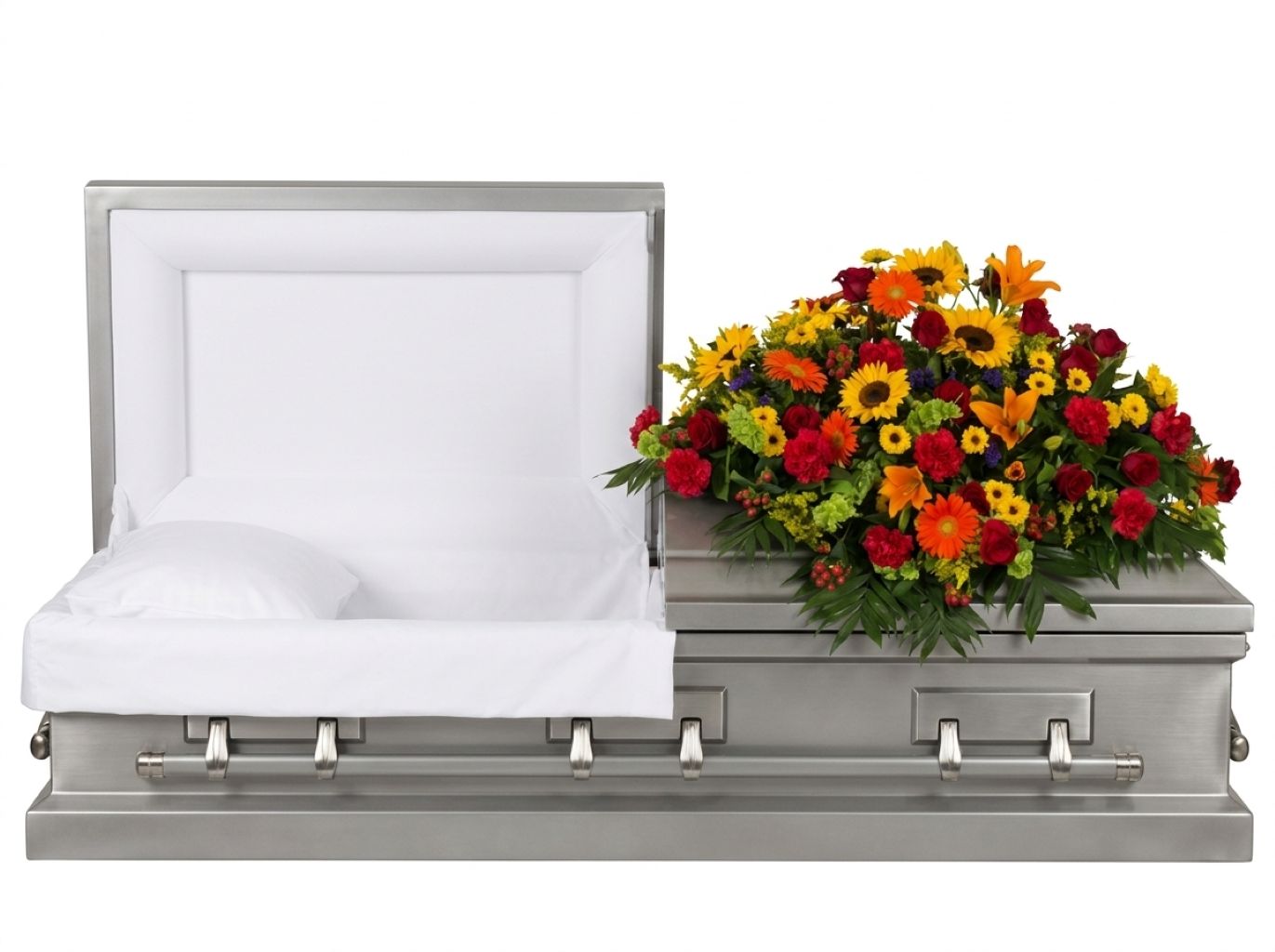 Tuscan Half Casket Spray –  North Star Blooms, Roseville MN