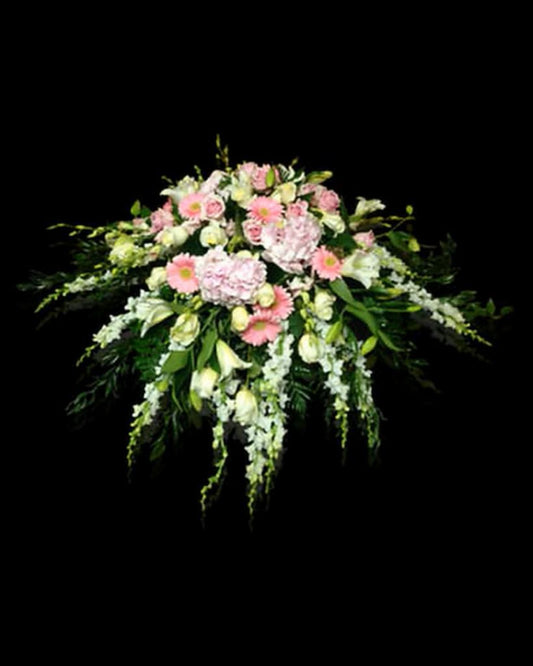 Pastel Pink Casket Spray