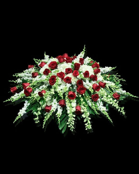 Blanc Rouge Casket Spray