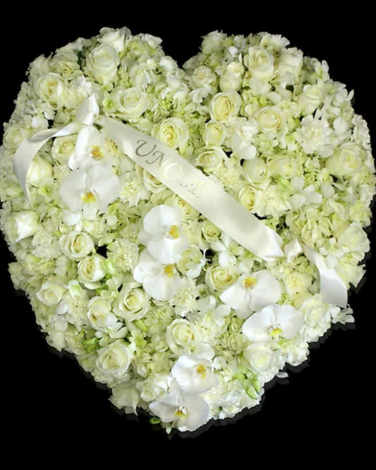 Blanc Elegance Solid Sympathy Heart