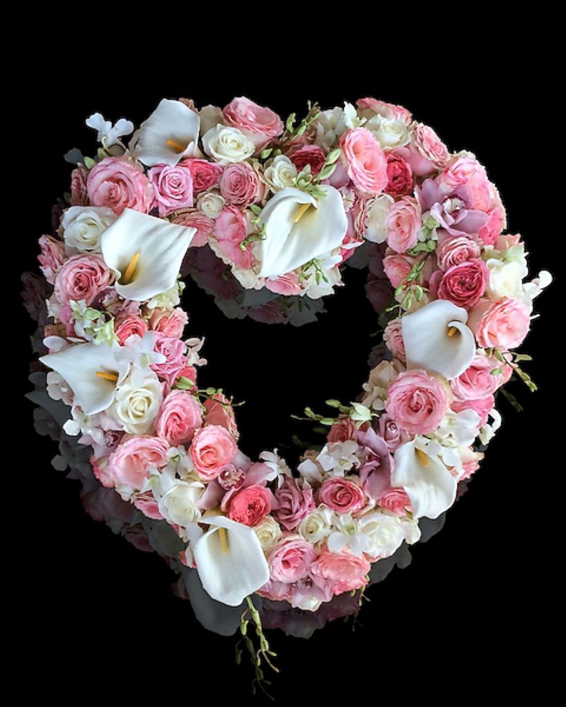 Pastel Pink Sympathy Heart
