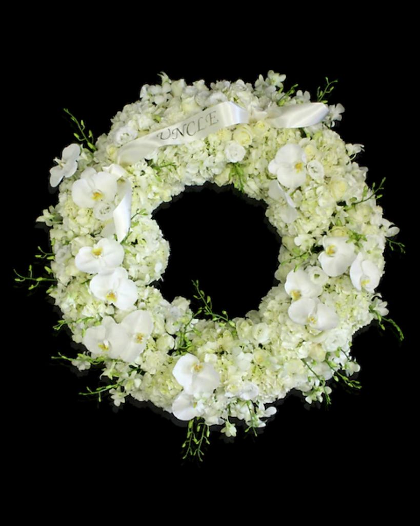 Blanc Elegance Sympathy Wreath