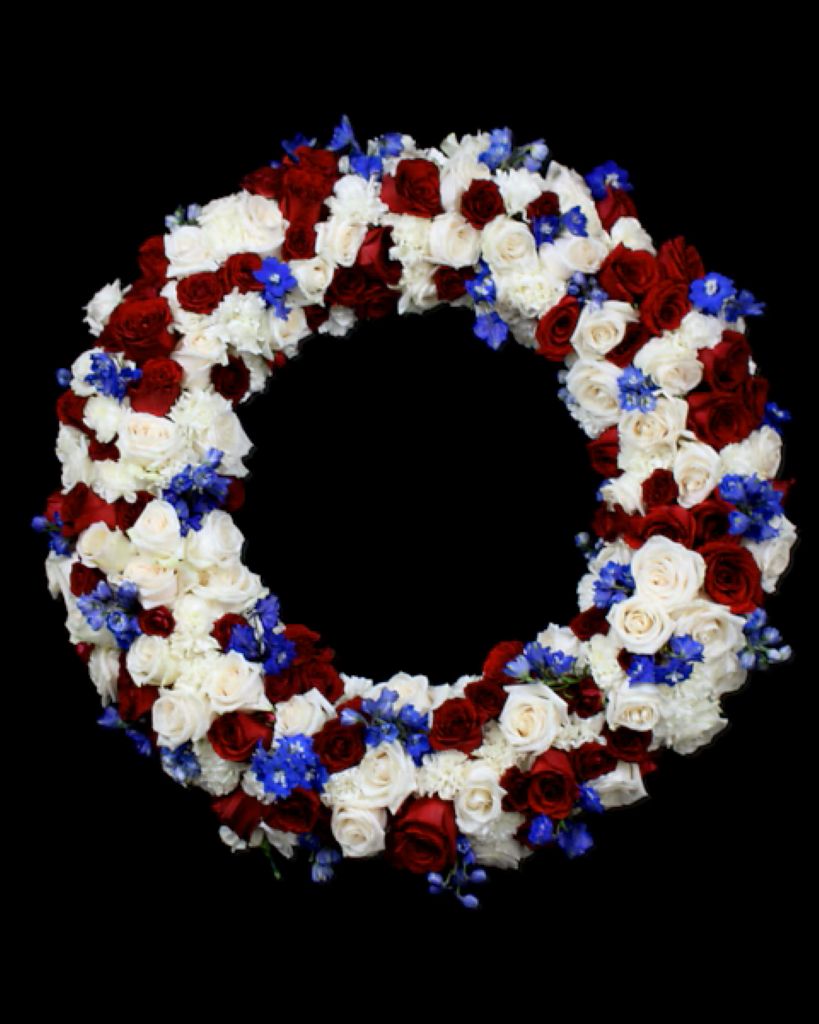 Patriotic Elegance Sympathy Wreath
