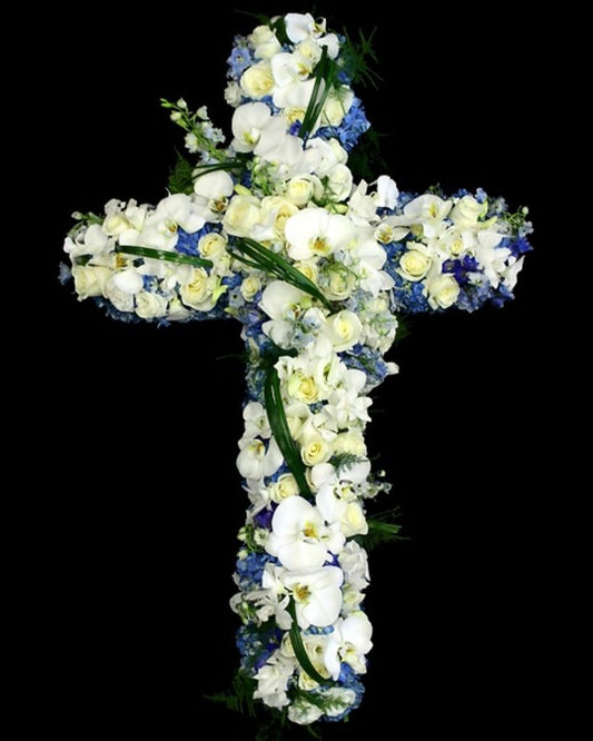 Sapphire Elegance Sympathy Cross