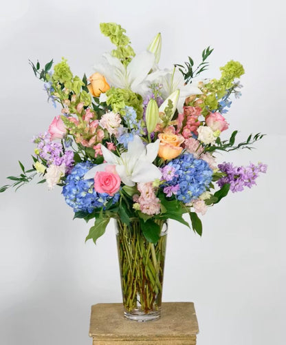Pastel Vase Arrangement –  North Star Blooms, Roseville MN