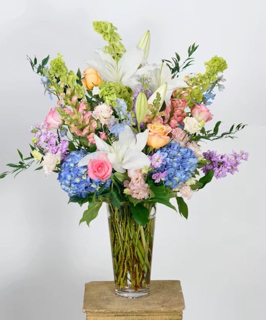 Pastel Vase Arrangement
