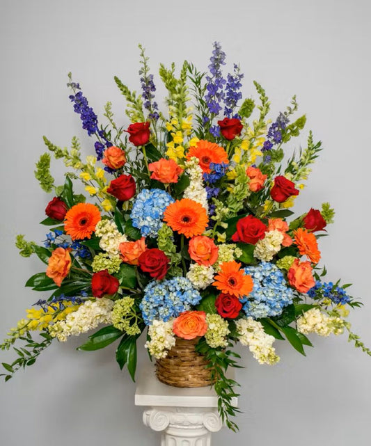 Vibrant Basket Arrangement