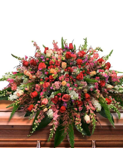 Elaborate and Full Casket Spray –  North Star Blooms, Roseville MN