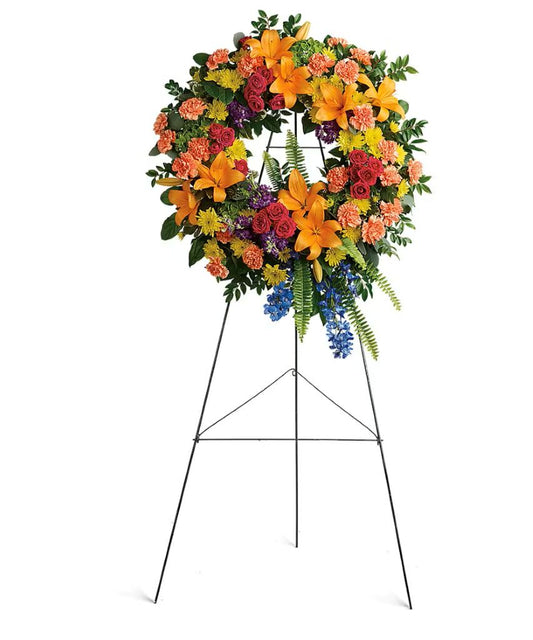 Colorful Serenity Wreath