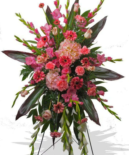 Pink Paradise Standing Spray –  North Star Blooms, Roseville MN