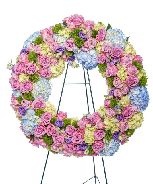 Bold Spring Mix Wreath Stand