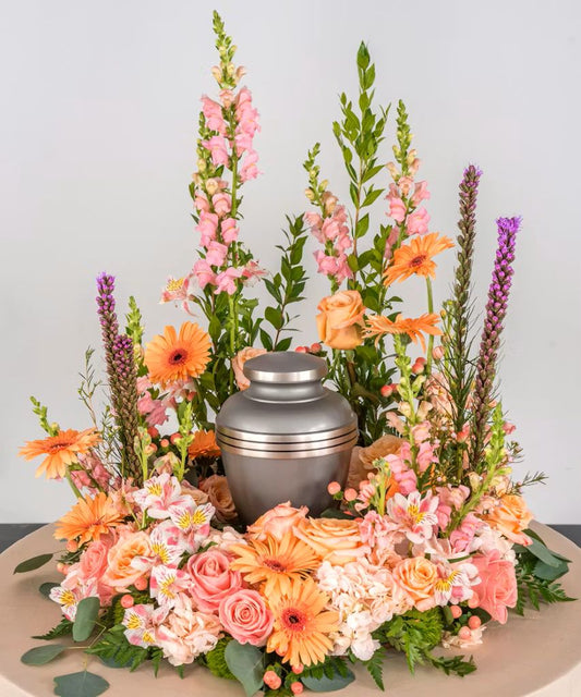 Tender Blush Cremation Arrangement