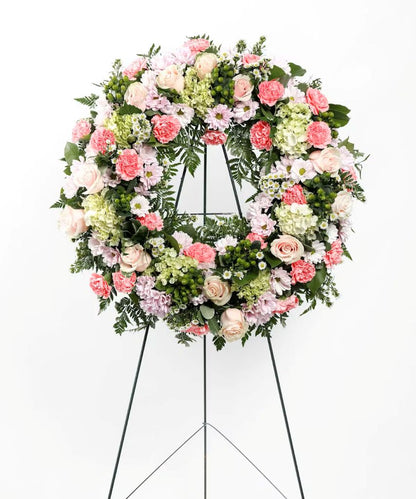Graceful Condolence Wreath –  North Star Blooms, Roseville MN