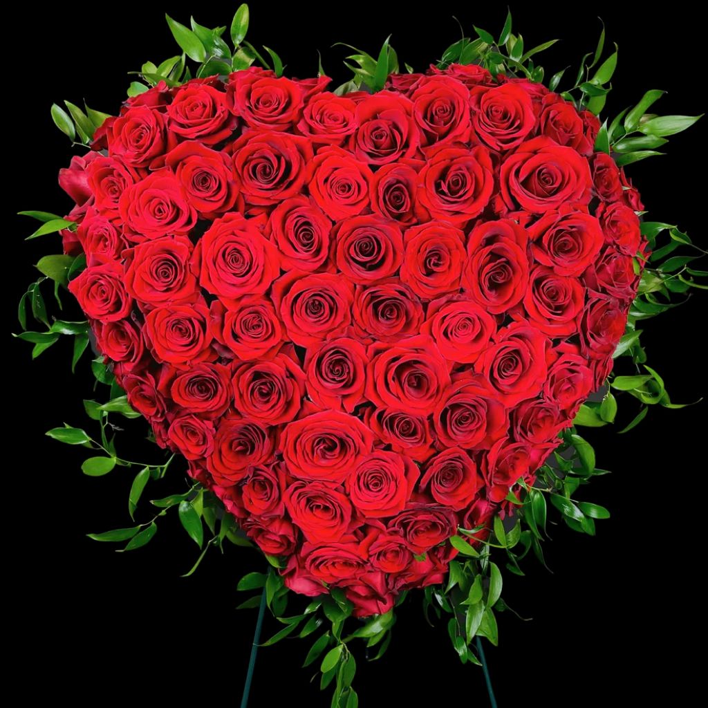 Ruby Rose Tribute - Sympathy Standing Heart
