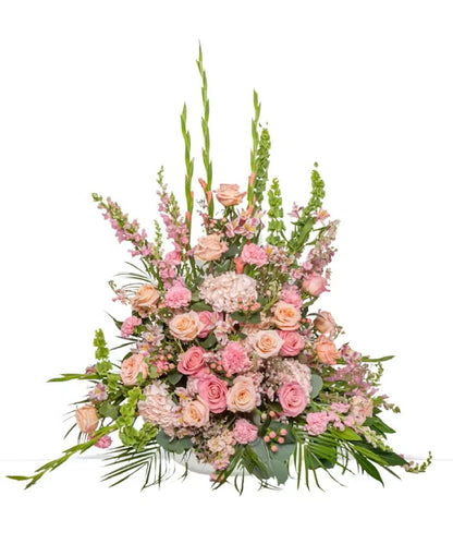 Tender Blush Urn Arrangement