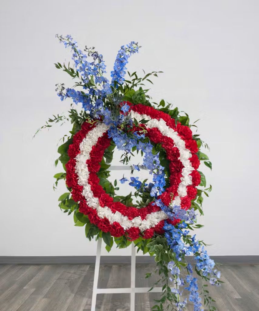 Patriotic Wreath Stand –  North Star Blooms, Roseville MN