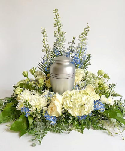 Blue Skies Above Us Urn Surround –  North Star Blooms, Roseville MN