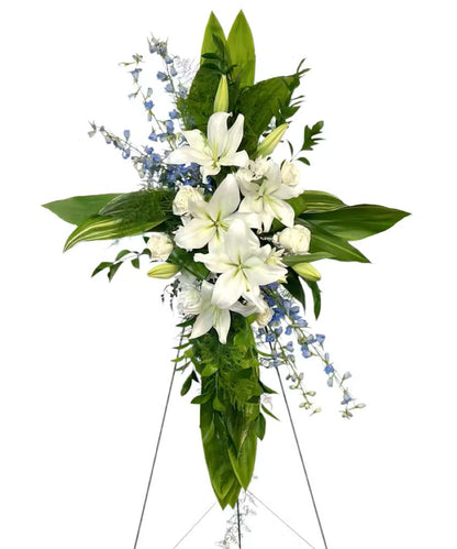 Blue Skies Above Us Cross –  North Star Blooms, Roseville MN