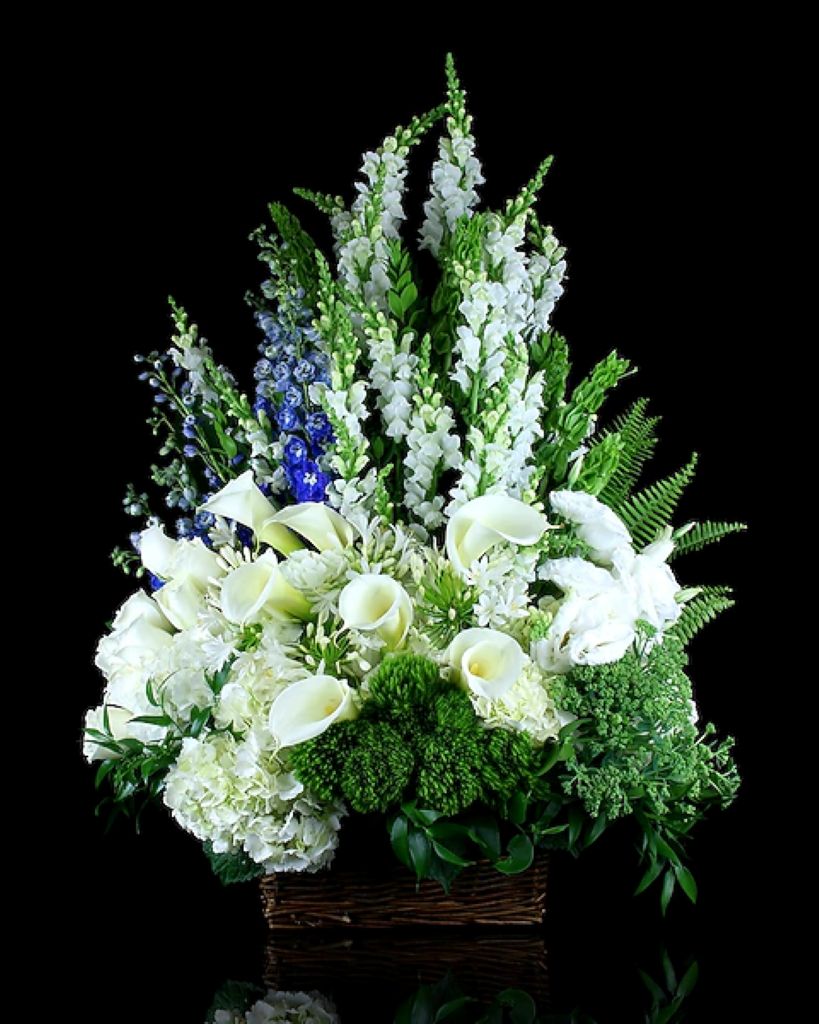 Calla Lily Sympathy Basket