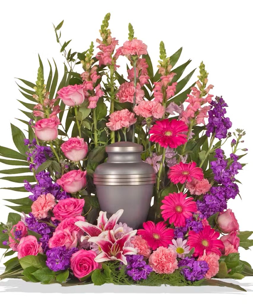 Feminine Cremation Arrangement –  North Star Blooms, Roseville MN