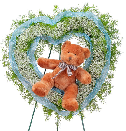 Tiny Angels Wreath in Blue