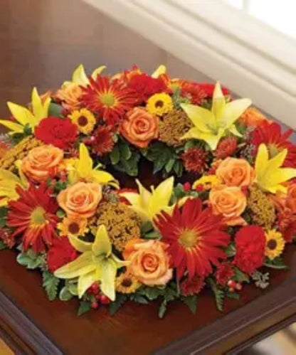 Fall Urn Surround –  North Star Blooms, Roseville MN