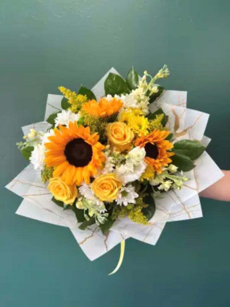 Sunshine Sorbet Wrapped  –  North Star Blooms, Roseville MN