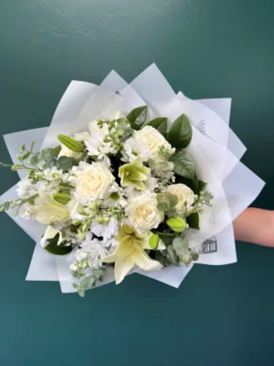 Lovely Linen Wrapped  –  North Star Blooms, Roseville MN