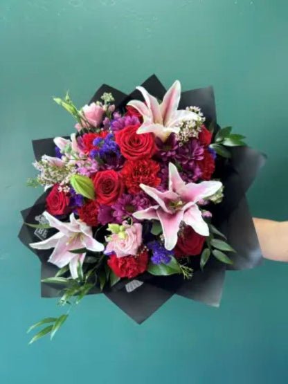 Romantic Antics Wrapped  –  North Star Blooms, Roseville MN