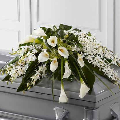Angel Wings Casket Spray –  North Star Blooms, Roseville MN