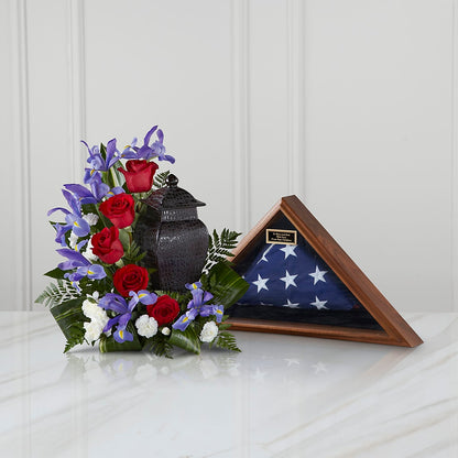 Patriotic Tribute Arrangement –  North Star Blooms, Roseville MN