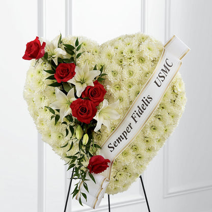 Heartfelt Hero Standing Heart –  North Star Blooms, Roseville MN