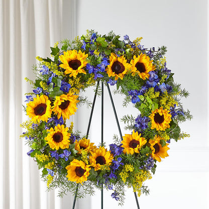 Bright Rays Wreath –  North Star Blooms, Roseville MN