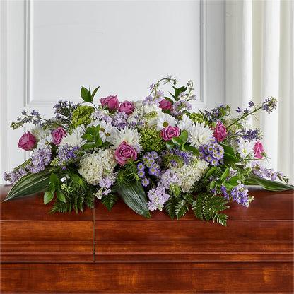 Meadows of Serenity Casket Spray –  North Star Blooms, Roseville MN
